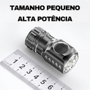 Lanterna LED Ultra Poderosa Recarregável MiniForte 2.8