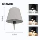 Cúpula LED Recarregável para Garrafas – Toque Inteligente, 3 Cores e Brilho Ajustável